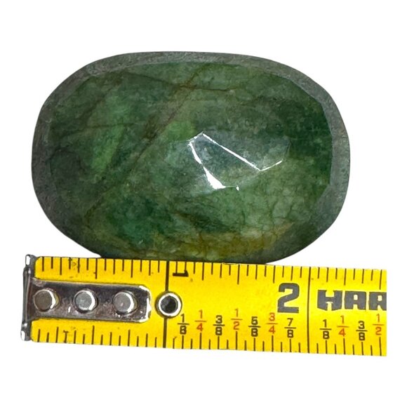 Natural Emerald Gemstone Oval Cut 79.1grams 58x40x26mm 397 Carats Extra Large - Picture 7 of 11